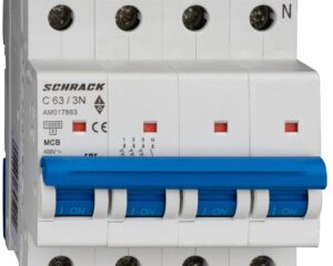 Întreruptor automat AMPARO 10kA, C 63A, 3+N