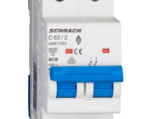 Întreruptor automat modular (MCB) AMPARO 6kA, C 63A, 2-poli