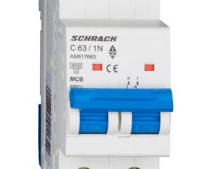 Întreruptor automat modular (MCB) AMPARO 6kA, C 63A, 1P+N