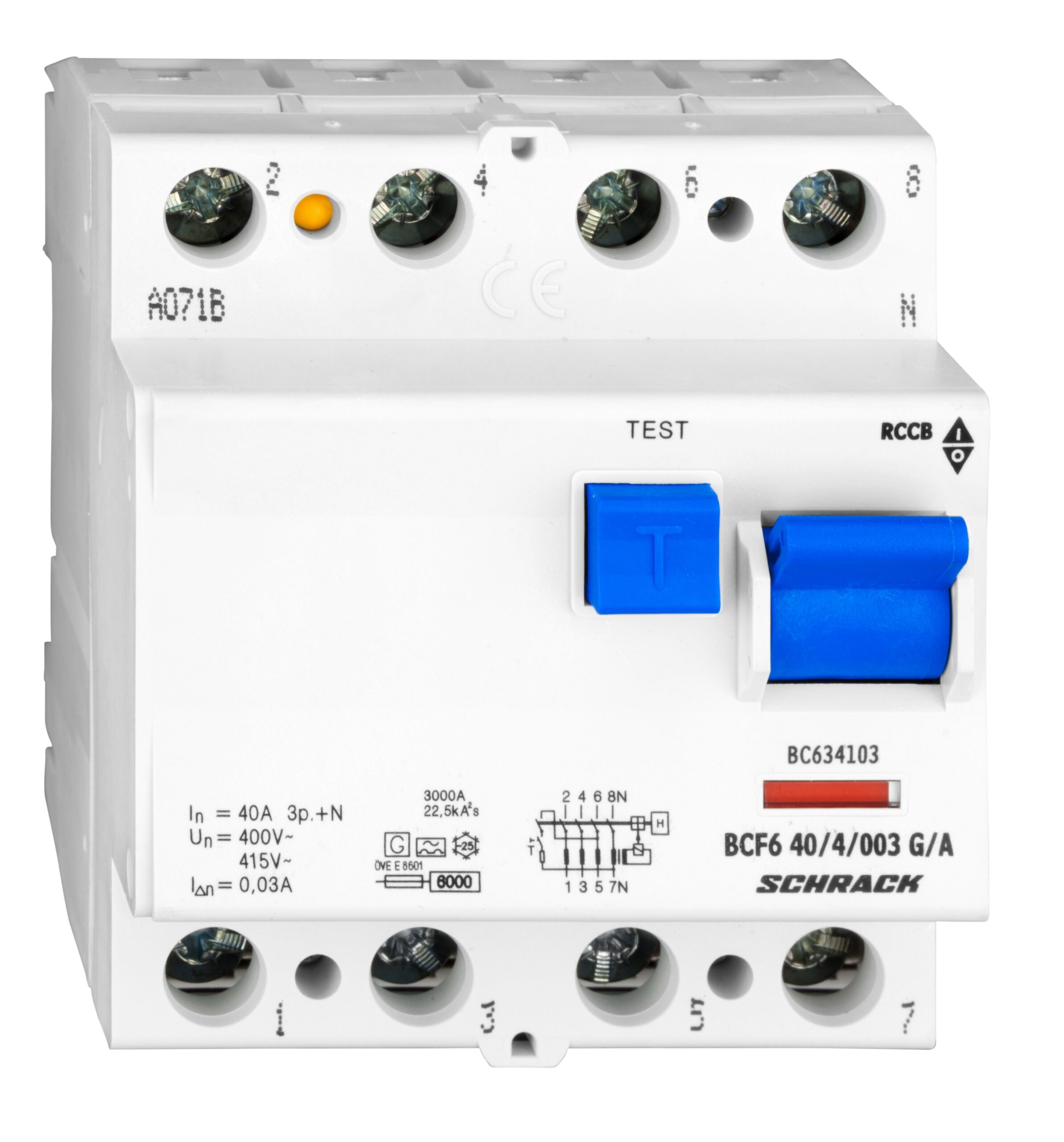 Intreruptor diferential 6kA 40A, 4 p, 30mA, G tip. A - imagine 2