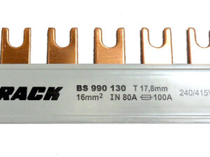 Baretă cu contacte furcă, 16 mm², L2, 1 pol, 57UH (1m)