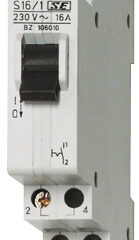Comutator modular 0-1, 3NO, 16A
