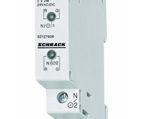 Lampă semn. mod. dublă cu LED-uri roşu/verde, 110-240V AC/DC