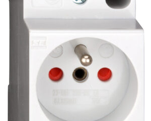 Priză modulară SCHUKO, 2P+N, 16A cu contact de prot. central