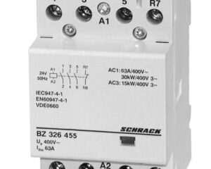 Modular contactor 63A 3NO/1NC 24VAC width 3 modules