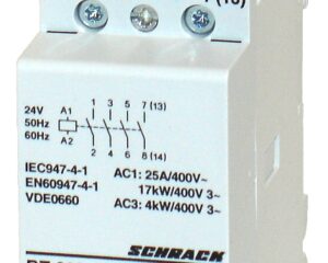 Contactor modular 2UH, 25A, 4ND, 24VAC