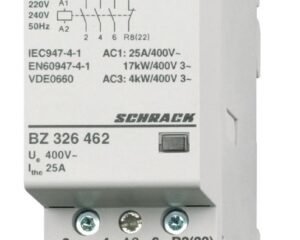 Contactor modular 2UH, 25A, 3ND+1NI, 24VAC