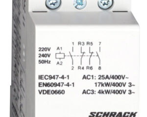 Contactor modular 25A 2ND 2NI 230VAC