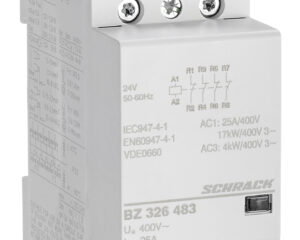 Contactor modular 25A 4NI 24VAC 2UH