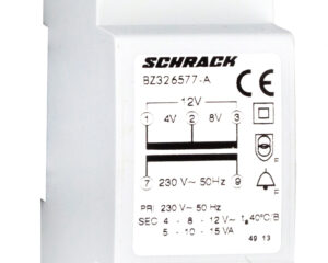 Transformator de sonerie, 230VCA / 4, 8, 12VCA, 15 VA