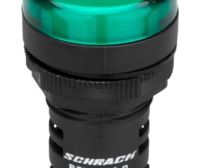 Lampă de semnalizare cu LED, monobloc, 24V-AC/DC, verde