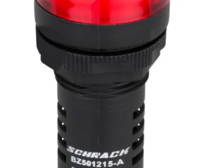 Lampă de semnalizare cu LED, monobloc, 230V-AC/DC, roşu