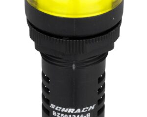 Lampă de semnalizare cu LED, monobloc, 230V-AC/DC, galben