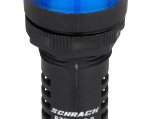 Lampă de semnalizare cu LED, monobloc, 230V-AC/DC, albastru