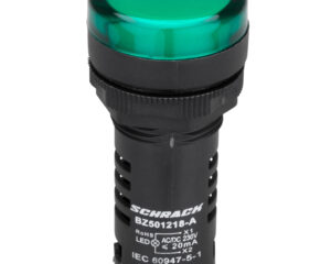 Lampă de semnalizare cu LED, monobloc, 230V-AC/DC, verde