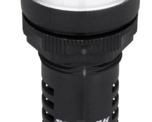 Lampă de semnalizare cu LED, monobloc, 230V-AC/DC, alb