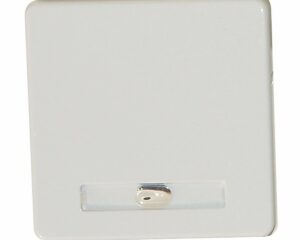 Clapetă simpla cu lampa IP44, alb