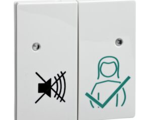 Buton 2 căi unitate gardă, alb, Sigma VISIO