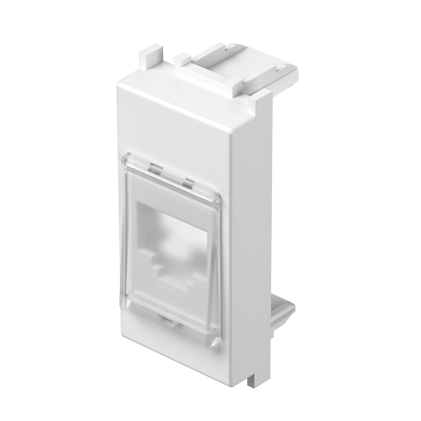 Capac protecţie la praf pentru modul toolless RJ45, 1M, alb - imagine 2