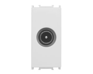 Insert priză TV de trecere, 10dB, 1M, alb