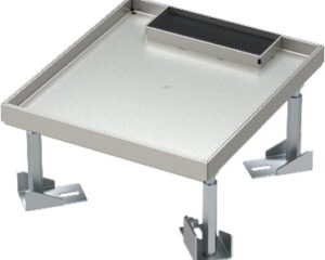 Capac dublaj pt doză pardoseală RB 4M, 200,5x177x100-145mm