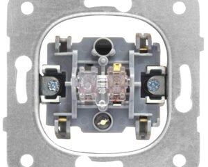 Insert întrerupător 1P 10A, cu semn. de control, cl.elastice