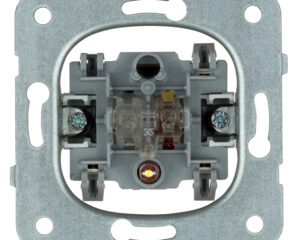 Insert buton,10A, 1ND, L-N, cu lumină de orientare