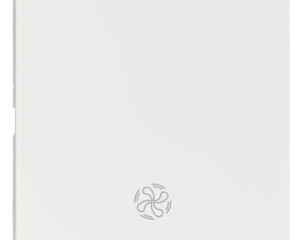 Clapetă cu simbol ventilator, alb, S 55