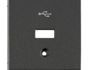 Mască pentru priză USB, antracit
