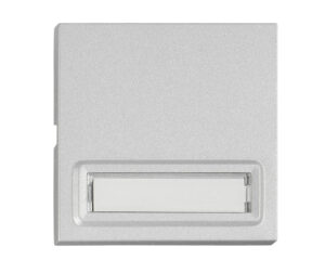 Clapetă cu etichetă blanc iluminată, argintiu