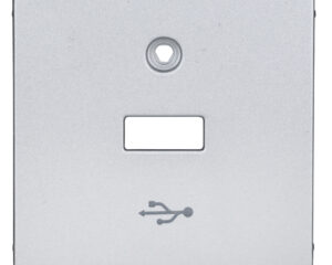 Mască pentru priză USB, argintiu