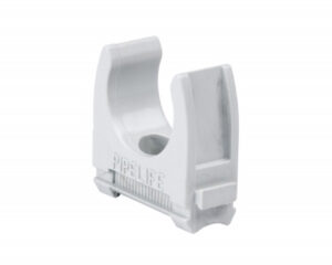Clemă plastic pt.tub M16mm, ex. uşoară, gri, unit amb=100buc