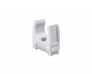 Clemă plastic pt.tub M32mm, ex. uşoară, gri, unit amb=100buc