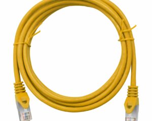 Patchcablu Cat.5e ecranat RJ45 galben 10m