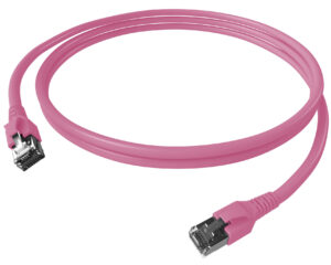 Patchcablu Cat.6a/10GB ecranat RJ45,LS0H,violet 0,5m 