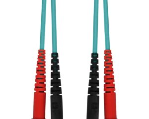 Patchcablu duplex ST/ST, 50/125µm OM3, LS0H-3, aqua, 10m
