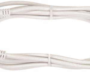 Patchcablu coaxial 2xF-Quick drepte,Cl.A,alb,2.5m,SAK 251-02