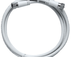 Patchcablu SAT Coax 2 x conectori F cu șurub, 2m