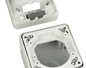 Doză IP44 LINE, PT, cu încuietoare, RAL7035