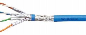 Cablu S/FTP C7, 4x2xAWG23, 1000MHz, LS0H-3, albastru