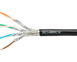 Cablu S/FTP Cat.7, 4x2xAWG23/1, 1000Mhz, PE OUTDOOR, negru
