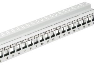 Patchpanel 19" 24 porturi(SFA)(SFB) goale,1UH,RAL7035,scurt