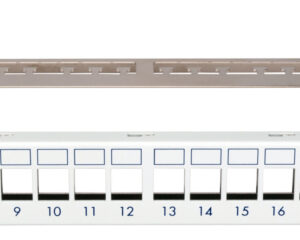 Patchpanel pt. 24 module TOOLLESS LINE, 1UH, 19", RAL7035