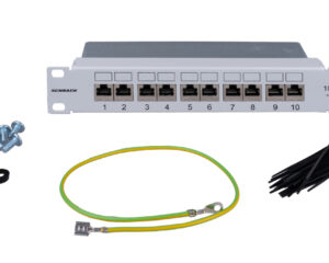 Patchpanel Cat.6 10 GB Class Ea, 10'', ecranat 10xRJ45G