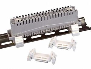Clips montaj pe sina omega cu adaptor tip bara rotunda
