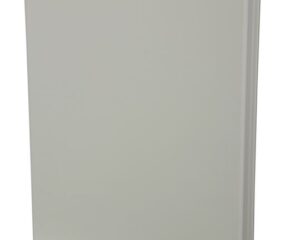 Capac scund gri cu şuruburi cu cap normal, 380x280x30