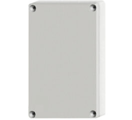 Cutie din ABS cu capac gri şi balamale, 95x65x60mm