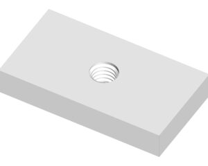 Threaded plate M3 galvanized steel