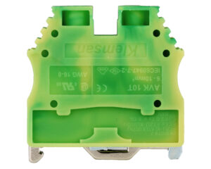 Clemă de împământare tip AVK 6/10 T, galb/verde, 6-10 mmp