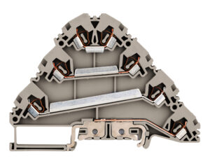 Clemă con. elast. instal., gri, YBK 2,5-3FT, 3P+PE, 2,5mm²